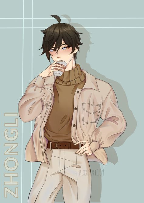 Genshin Fanart, Casual Clothing, Fan Art, Anime, Art