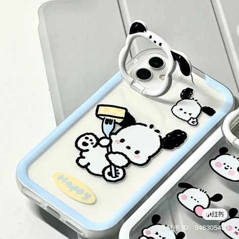 Pochacco Phone Case, Korean Phone Cases, Phone Cases Cute, Pretty Phone Cases, Apple Phone Case, Cute Animal Drawings Kawaii, Cute Stationary, Wallpaper Stickers, Diy Crafts To Do