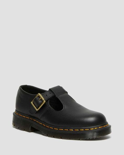 Doc Marten Mary Janes, Dr Martens Mary Janes, Dr Martens Mary Jane, Mary Jane Shoes Black, Black Dr Martens, Work Shoes Women, All Black Fashion, Black Industrial, Mary Jane Shoes Womens