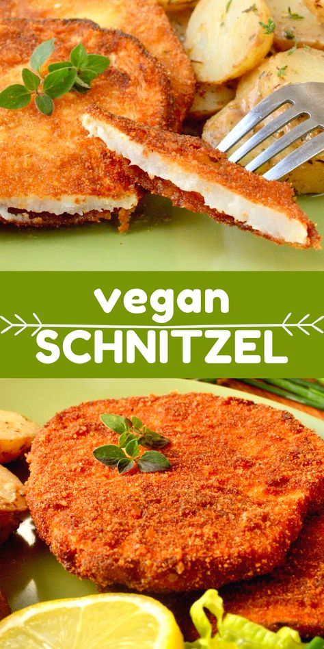 Vegan Schnitzel Recipe, Vegan Schnitzel, Schnitzel Recipe, Famous Vegans, Schnitzel Recipes, Vegan Holiday, Austrian Recipes, Desserts Vegan, Pescatarian Recipes