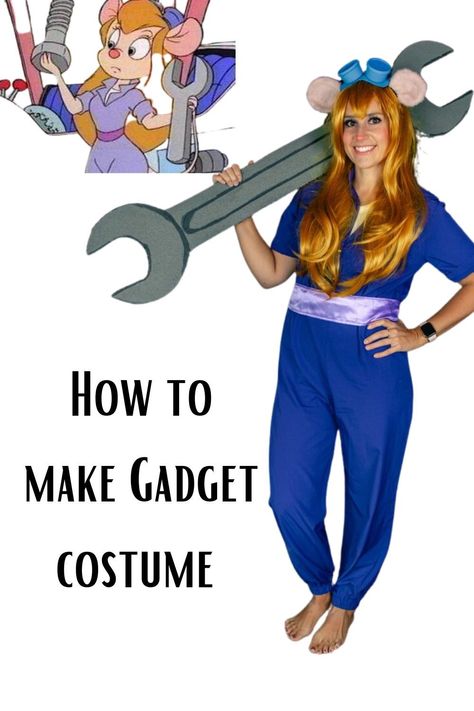 Why buy when you can DIY? Your Gadget Rescue Ranger costume doesn't have to come from a store. Discover the satisfying journey of creating your own outfit! Rescue Rangers Costume, Gadget Rescue Rangers, How To Make Chips, Signature Outfit, Ranger Costume, Kid Costume, Hair Glue, Purple Jumpsuit, Rescue Rangers