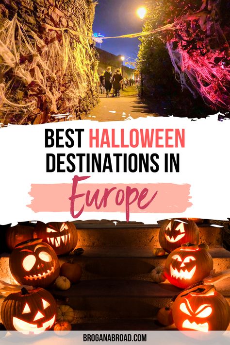 A compilation of the best places to celebrate Halloween in Europe, including the location where this now worldwide annual festival orginated from. #Halloween #Europe #Samhain Halloween Destinations, Famous Vampires, Pagan Festivals, Halloween Travel, Halloween Traditions, Visit Europe, Europe Travel Destinations, Medieval Town, Western Europe