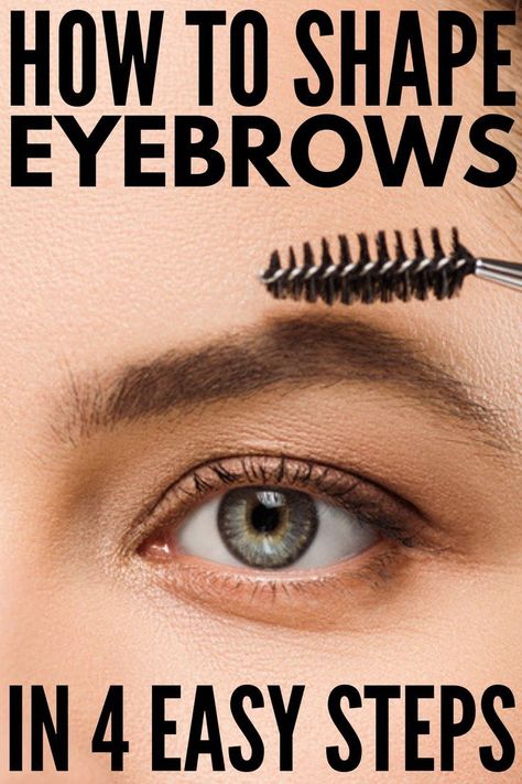 How to Shape Eyebrows in 4 Easy Steps! | Perfect for beginners, we’re sharing our best step by step tips to teach you how to shape your brows with tweezers, with scissors, and with makeup at home. If you want natural looking brows to compliment your face shape, we’re also teaching you how to grow your eyebrows, how to draw eyebrows, and the best brow products to invest in, including pencils, powders, and brushes! #eyebrows #brows #eyebrowhacks #eyebrowshaping Eyebrows Straight, Best Brow Products, How To Shape Eyebrows, Shape Eyebrows, Sparse Eyebrows, Makeup At Home, Brow Products, Sparse Brows, Eyebrow Hacks