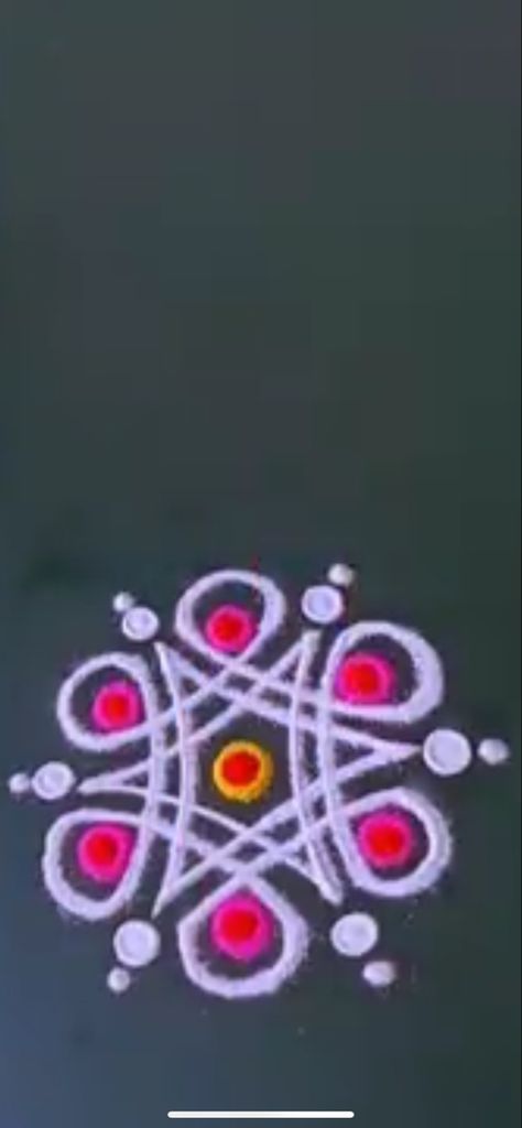 Small Rangoli Design For Daily, Mini Rangoli, Small Free Hand Rangoli, Simple Muggulu, Pattern Design Drawing, Easy Rangoli Designs Videos, Very Easy Rangoli Designs, Rangoli Designs Photos, Rangoli Designs Simple Diwali