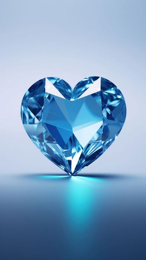 Blue crystal heart gemstone jewelry diamond. AI generated Image by rawpixel. | premium image by rawpixel.com / Ling Crystal Heart Art, Blue Crystal Wallpaper, Blue Crystals Aesthetic, Gemstones Wallpaper, Blue Heart Wallpaper, Diamonds Aesthetic, Blue Objects, Diamond Aesthetic, Quinceanera Stuff