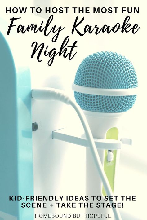 Do your kids love to sing? Find out how to host a super fun family karaoke night, complete with the perfect machine for kiddos! #ad #singingmachine #familynight #karaoke Diy Karaoke Party, Singing Games, Karaoke Night, Holiday Program, Karaoke Party, Family Fun Night, Night At Home, Singing Tips, Singing Lessons