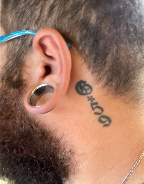 G59 Tattoos Behind Ear, Grey 59 Tattoos, Tattoos Behind Ear, Behind The Ear Tattoo Ideas, Behind The Ear Tattoo, Behind Ear Tattoos, Ear Tattoo Ideas, Grunge Tattoo, Ear Tattoos