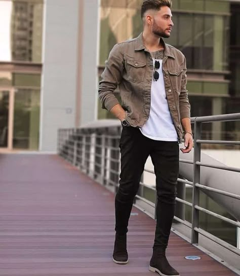 Spring Outfits Men, Trendy Mens Fashion, Mens Trendy Outfits, Mens Spring Fashion, Stylish Men Casual, Mode Casual, Spring Fashion Outfits, Elegante Casual, Outfit Jeans