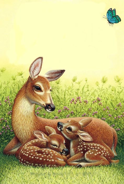 by RICHARD COWDREY Regnul Animal, Deer Painting, Deer Design, Deer Art, Nature Art Painting, Baby Deer, Arte Animal, Alam Yang Indah, Wildlife Art