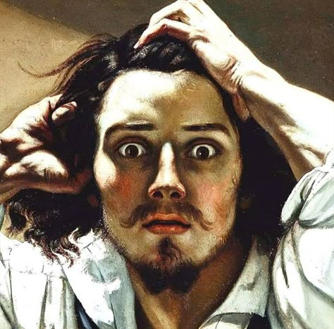 The Desperate Man, Paintings Old, Desperate Man, 31 December, Gustave Courbet, French Paintings, Famous Paintings, Portrait Paintings, Nature Drawing