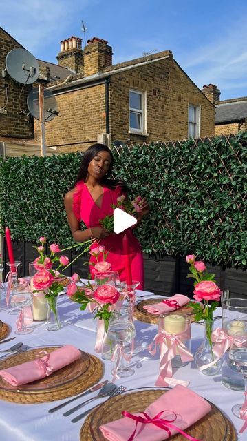 Gbemi Creates on Instagram: "Variety 😍 🌺 🖤 🍊💚 ✨    Gbemi Creates giving you a snippet of some of the many styles we can put together for your next event!     Pretty in Pink  Elegant  Artful   Enchanting     The list goes on! & we can’t wait to share more with you all.     Enquire today to discuss your vision for your next event, and let’s explore how Gbemi Creates can exceed your expectations!    Like, Share & Save     Gbemi Creates - Just for You.     #gbemicreates #decorprocess #Tablescaping #tabledetails #tablescape #prettyinpink #elegantdecor #EventDesign #fruitfecor #EventStyling  #EventDecor #flowers #tablesetting" All Pink Table Setting, Hot Pink Table Setting Party Ideas, Pink Tablescape Party Tables, Tea Party Place Settings, Pink Dinner Table Decor Elegant, Pretty In Pink Dinner Party, Black Pink Table Setting, Fuschia And Gold Table Setting, Pink Table Decor