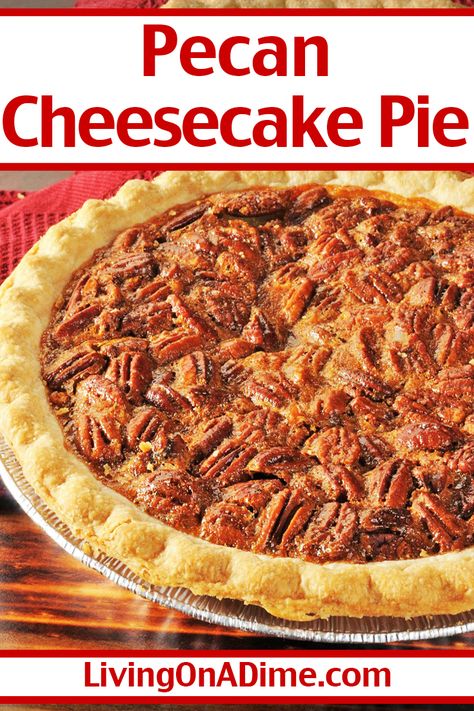 Best Pecan Cheesecake Pie, Pecan Pie Cheesecake Recipe Easy No Bake, Cheesecake Pecan Pie Recipe, Pecan Pie Cheesecake Recipe Easy, Pecan Cheesecake Pie Recipe, Best Pecan Pie Recipe Ever, Easy Pecan Pie Cheesecake, Piecaken Recipe, Easy Pecan Cheesecake