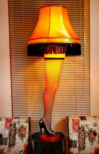 Leg Lamp "A Christmas Story " who isn't a fan of this movie? And yeah I wish I could've had this lamp :-( A Christmas Story Set Design, A Christmas Story Tree, Christmas Story Lamp, Christmas Story Leg Lamp, Christmas Story Movie, Christmas Nostalgia, Leg Lamp, Lava Lamps, Tree Themes