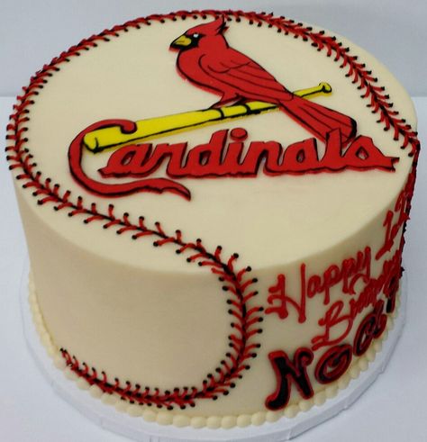 Cardinals Birthday Cake, St Louis Cardinals Cake, Baseball Cakes, Sport Cakes, Cake Decorating Kits, Baseball Party, 3 Women, Childrens Birthday Cakes, Special Occasion Cakes