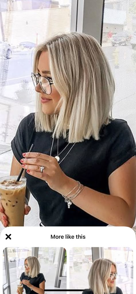 Style Long Bob Hair, Fine Hair Blonde Bob, Medium Short Hairstyle Women Updo, Short Fine Blonde Hairstyles, Short Blonde Lob, Bob Thinning Hair, Ash Blonde Lob Shoulder Length, Short Blonde Thinning Hair, Airspace Haircut