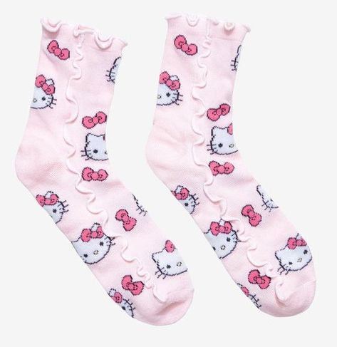 Finding Emo, Hello Kitty Merchandise, Kitty Clothes, Hello Kitty Clothes, Mesh Bows, Hello Kitty Items, Hello Kitty Collection, Socks And Tights, Sweaters And Jeans