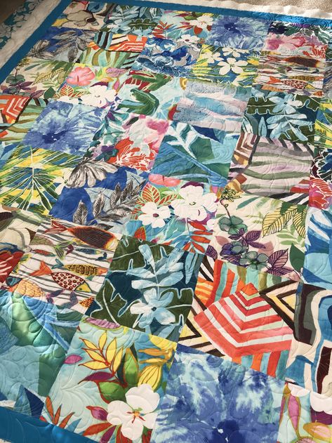 Hawaiian applique quilt