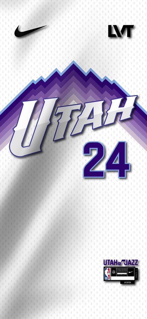 Utah Jazz Jersey, Nba Uniforms, Sports Graphics, Sports Graphic Design, Utah Jazz, Nba Jersey, Graphics Inspiration, Inter Milan, Utah