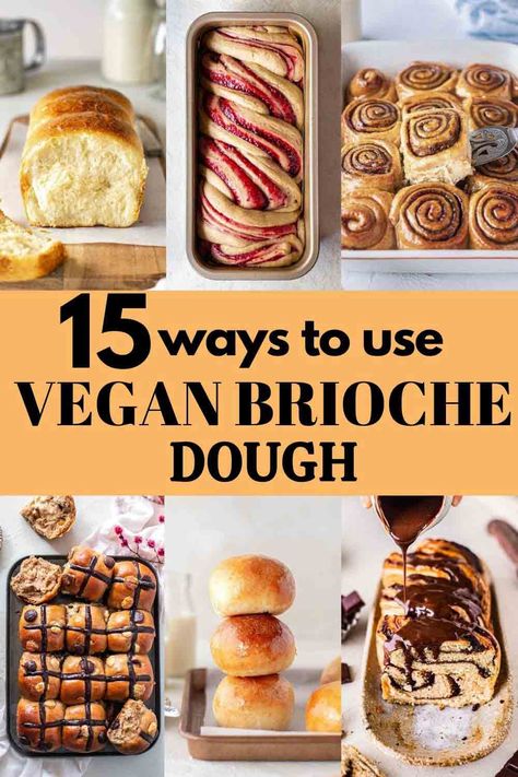 Here are 15 ways to use vegan brioche dough. Think dinner rolls, cinnamon buns, babka and more! via @rainbownourish Rainbow Nourishments, Dinner Buns, Vegan Brioche, Easy Vegan Baking, Crazy Dough, Make Cinnamon Rolls, Rolls Dinner, Best Vegan Breakfast, Brioche Dough