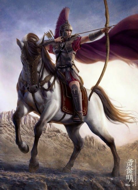 Roman Warriors, Greek Warrior, Empire Romain, Classical Antiquity, Bow And Arrow, Fantasy Male, Fantasy Armor, Fantasy Warrior, Arte Fantasy