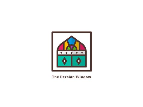 Persian Window Logo by Hesam Sanei ✦ on Dribbble Persian Logo Design, Persian Window, Persian Logo, Window Logo, Construction Logo Design, Persian Cuisine, Construction Logo, Home Icon, Pink Logo