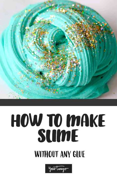 How To Make Slime Without Glue | YourTango #diy #slime #project #slimerecipe #yourtango | Follow us on Pinterest: www.pinterest.com/yourtango | Dish Soap Slime, No Glue Slime, Diy Crafts Slime, Soap Slime, Glue Slime, Borax Slime, Edible Slime, Slime No Glue, Slime Diy