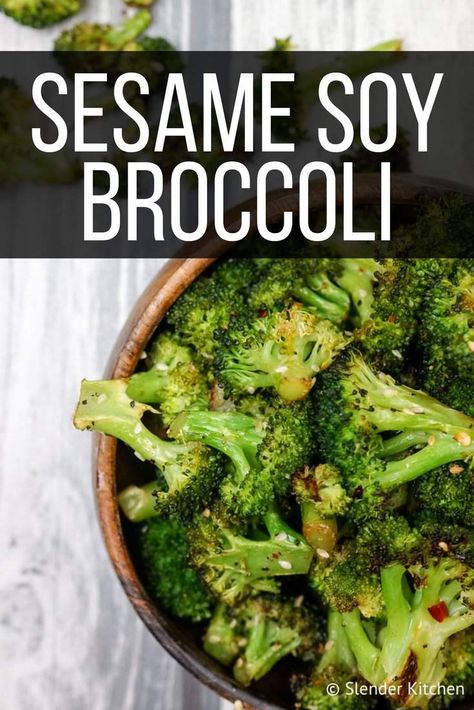 Broccoli Side Dish, Eating Gluten Free, Asian Side Dishes, Clean Eating Vegetarian, Slender Kitchen, Whole 30 Diet, Vegan Healthy, Paleo Vegan, Low Carb Paleo