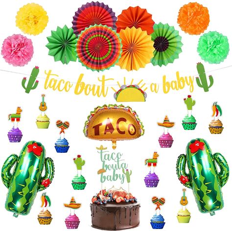 Mexican Birthday Party Decorations, Cactus Balloons, Taco Bout A Baby, Cactus Balloon, Fiesta Party Supplies, Mexican Baby Shower, Mexican Birthday Parties, Mexican Fiesta Party, Fiesta Birthday Party