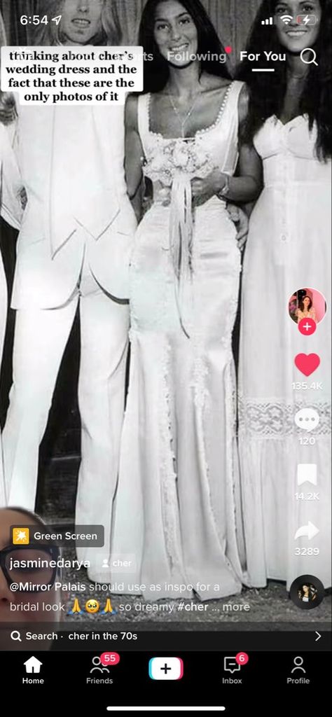 Wedding Dresses 70s, 70s Wedding Dress, S Wedding Dress, Dream Wedding Ideas Dresses, Wedding Mood, White Dresses, Pretty Wedding, Wedding Dress Inspiration, Here Comes The Bride