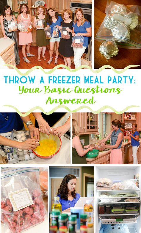 Freezer Meal Party, Healthy Prepared Meals, Thriving Home, Bulk Cooking, Make Ahead Freezer Meals, Healthy Freezer Meals, Crock Pot Freezer, Freezer Meal Prep, Freezer Meal