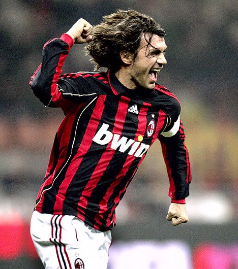 Left Center Back- Paolo Maldini The best Left back of all time, playing well into his late years is an undoubtable Legend. A talisman for both Italy and Milan, his ambidexterity made him impossible to get past. Pirlo Milan, Paulo Maldini, Stanley Matthews, Franco Baresi, Alessandro Nesta, Andriy Shevchenko, George Weah, Marco Van Basten, Ricardo Kaka