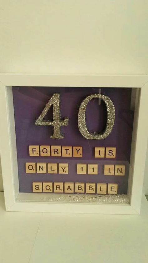 40th Birthday 40th Birthday Handmade Gifts, 40th Birthday Presents, Handmade Birthday Gifts, Presents For Women, Women Diy, Kid Crafts, Diy Birthday Gifts, Diy Birthday, Birthday Gifts For Women