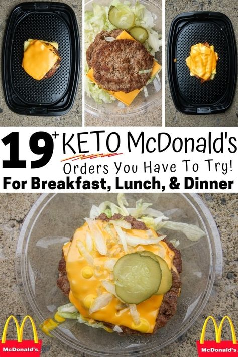 Low Carb Mcdonalds, Keto Friendly Fast Food, Keto Mcdonalds, Keto Fast Food Options, Healthy Fast Food Options, Keto Restaurant, Fast Food Breakfast, Keto Fast Food, Keto Guide