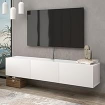 Tv Stand Wall, 75 Inch Tv, Floating Tv Console, Floating Entertainment Center, Under Tv, Stand Tv, Floating Tv Stand, Floating Tv, Television Stands