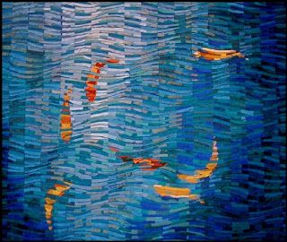 Tim Harding, Vision Art, Landscape Quilt, Water Patterns, Contemporary Quilts, Recycled Art, Stitching Art, Fabric Painting, Quilt Inspiration