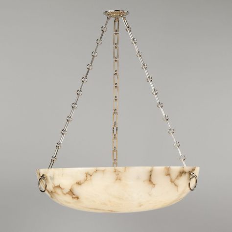 Burton Alabaster Bowl Ceiling Light - Vaughan Designs Modern Ceiling Lamps Living Room, Bowl Light, Ring Chandelier, Bowl Pendant, 19th Century Style, Interiors Dream, Boot Room, Kitchen Pendants, Large Chandeliers