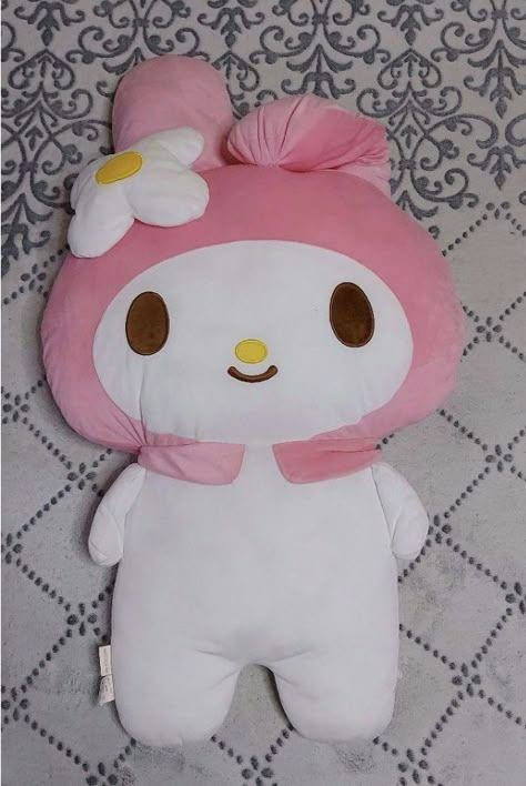 Giant My Melody Plush, Jumbo My Melody Plush, Giant Hello Kitty Plush, My Melody Plush, Melody Plush, Kawaii Toys, Yami Kawaii, Kawaii Plushies, Hello Kitty My Melody