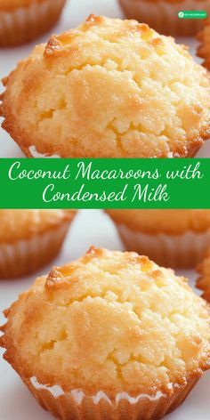 Bake these delicious Coconut Macaroons with sweetened condensed milk for a rich, chewy texture that’s hard to resist. Perfect for coconut lovers! Chewy Coconut Macaroons, Easy Recipes With Coconut Milk, Sweetened Coconut Recipes, Coconut Milk Dessert Easy, Unsweetened Coconut Milk Recipes, Coconut Condensed Milk Recipe, Sweet Condensed Milk Recipe, Grated Coconut Recipes, Coconut Macaroons With Condensed Milk