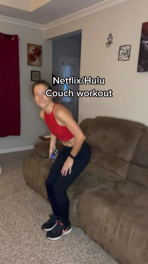 Lazy Couch Workout, Tv Exercises Watching, Sofa Workout For Women, Chair Abs Workout At Work, Couch Arm Workout, Exercise While Watching Tv, Couch Ab Workout, Workouts While Watching Tv, Couch Exercises For Stomach