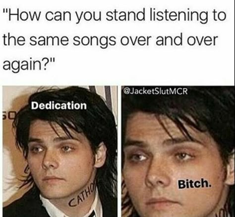 I always get asked this question and I think of this meme when I hear the question My Chemical Romance Memes, Emo Band Memes, Emo Things, Fall Memes, Mcr Memes, Emo Stuff, Emo Trinity, Emo Girl, Emo Memes