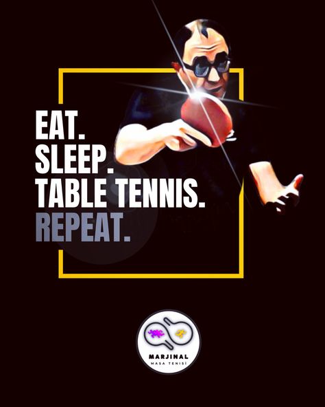 Eat, sleep, table tennis, repeat… Table Tennis Art, Tennis Art, Table Tennis, Eat Sleep, Tennis, Sleep, Collage, Pins, Quick Saves