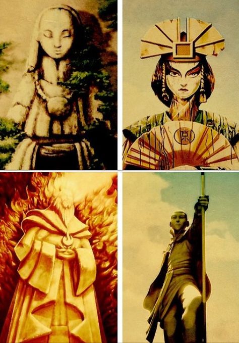 Avatar the Last Airbender: Yangchen Avatar, Past Avatars, Kyoshi Avatar, Avatar Yangchen, Avatar Cycle, Avatar Roku, Atla Art, Fan Art Avatar, Suki Avatar