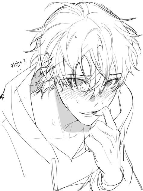 Front Facing Art Reference, Manga Side Profile Male, Blowing Kiss Pose Reference Drawing, Pinned Down Drawing, Smirking Drawing Reference, Side Profile Yelling Drawing Reference, Headphones Around Neck Drawing, Sleepy Reference, Nervous Pose Reference Drawing