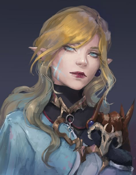 ArtStation - Commission dump, Astri Lohne Weiblicher Elf, Dnd Elves, Elf Characters, Female Elf, Elf Art, Fantasy Portraits, Dungeons And Dragons Characters, Dnd Art, Arte Fantasy