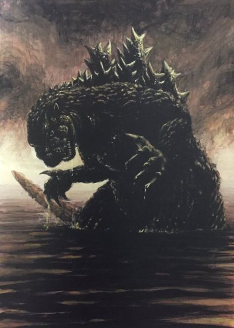 Godzilla 1954 Old Godzilla, Godzilla Resurgence, Godzilla Tattoo, Giant Monster Movies, Godzilla Art, Old Posters, Monster Verse, Godzilla 2, Kong Godzilla