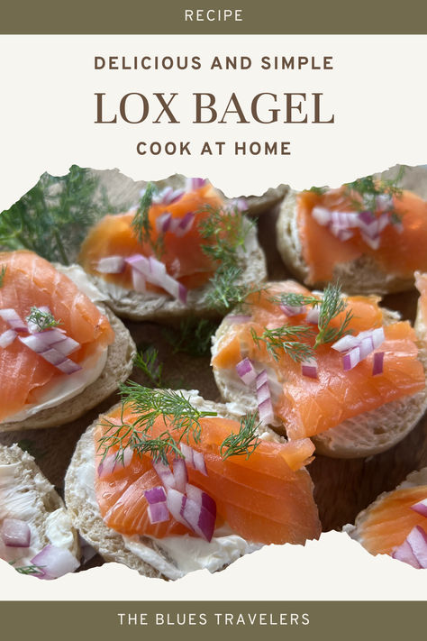 Lox Bagels are so fresh and delicious and can be easily made at home! Save the recipe! #loxbagel #breakfast #bagels #bagelrecipe #easyrecipe #appetizer #salmonrecipe #creamcheese #dill #freshherbs #fresh #sourdoughbagel Bagel And Lox Recipe, Lox Recipe, Lox Bagel, Breakfast Bagels, Sourdough Bagels, Lox And Bagels, Bagel Recipe, Christmas Brunch, So Fresh