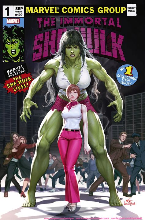 THE IMMORTAL SHE-HULK #1 by inhyuklee on DeviantArt Inhyuk Lee, Savage She-hulk, Miss Hulk, Red She Hulk, Hulk 1, Hulk Art, Marvel Heroines, Hulk Comic, Tatiana Maslany