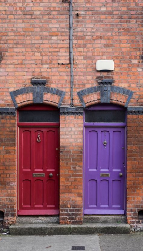 Dublin, Ireland Purple Door, When One Door Closes, Gorgeous Doors, Cool Doors, Door Gate, Red Door, Unique Doors, Beautiful Doors, Door Color