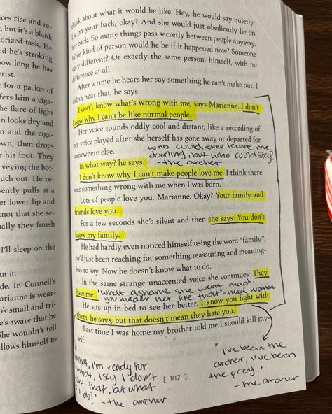 Normal People Annotations, Normal People Book, Normal People Quotes, Book Annotating, Hugo Book, Annotating Books, Bookish Aesthetic, Book Annotations, Looking For Alaska