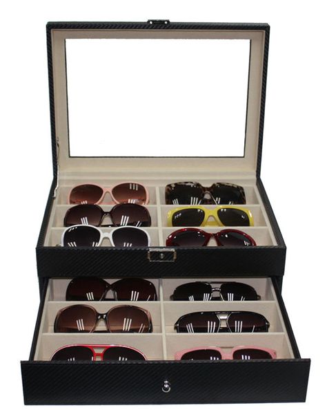 Mustn't forget storage for eyeglasses Sunglasses Storage, Sunglasses Display, Watch Organizer, Organiser Box, Eyeglass Case, Accessory Organization, Diy Creative, Diy Shoes, Accessories Storage